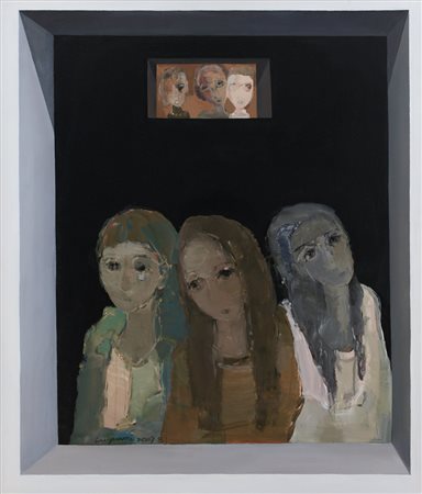 LU YUWEI Shangai 1977 Window 18, 2007/08 acrilici su tela cm. 135x115, firma...