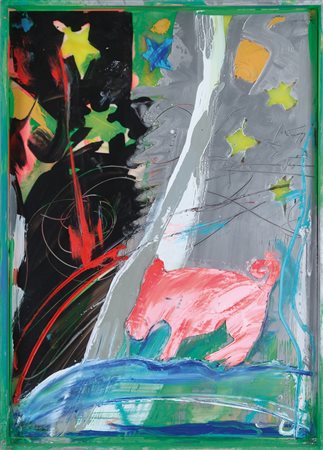 GIOSETTA FIORONI Roma 24/12/1932 Babe tecnica mista e collage su plexiglass...