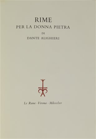 Francesco Arduini , Dante Alighieri, Rime per la donna pietra