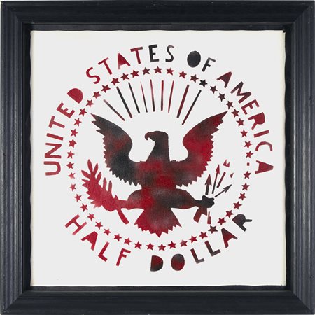 Franco Angeli , Half Dollar (Antipittura)