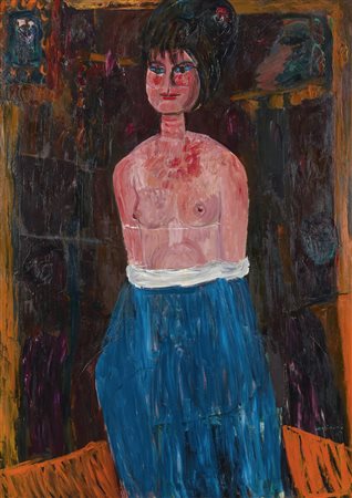 Bruno Cassinari , Giovane che si spoglia