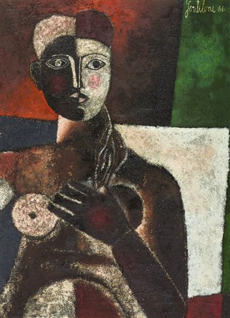 Franco Gentilini , Mezza figura nuda (n.2)