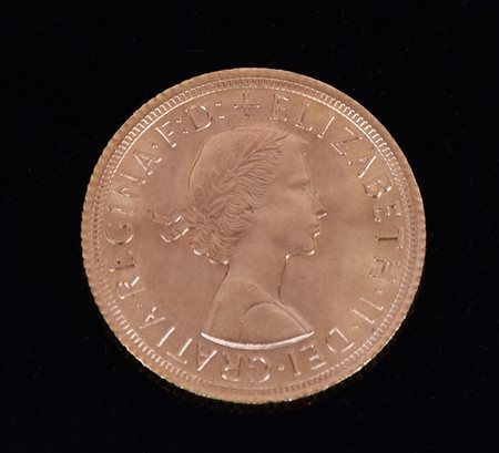 STERLINA IN ORO FIOCCO conio 1965 IL PRESENTE LOTTO E' SOGGETTO OLTRE ALLE...