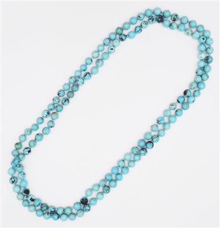 FILO DI TURCHESE formato da sfere diametro mm g 250,3