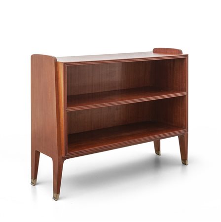 UNA ETAGERE, anni '50. <br>Legno impiallacciato 