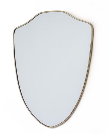UNO SPECCHIO DA PARETE, anni '50. <br>Ottone, 