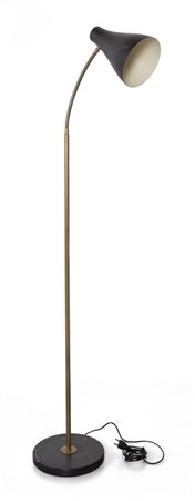 UNA LAMPADA DA TERRA, anni '50. <br>Marmo, 