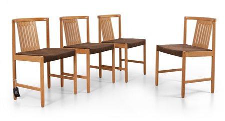 BERTIL FRIDHAGEN <br>Quattro sedie per BODAFORS, 