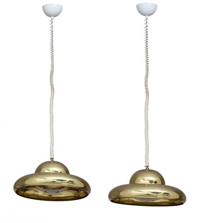 TOBIA SCARPA <br>Due lampade a sospensione 'Fior 