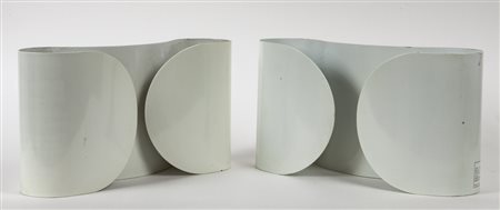 TOBIA SCARPA <br>Due lampade a parete 'Foglio' 