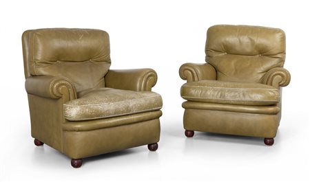 POLTRONA FRAU (Editore) <br>Due poltrone modello 