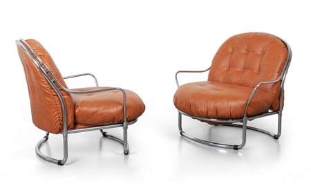CARLO DE CARLI<br>Due poltrone '915' per CINOVA, 