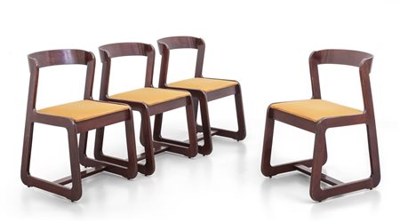 WILLY RIZZO <br>Quattro sedie, circa 1970. 