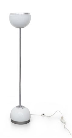 UNA LAMPADA DA TERRA, anni '70. <br>Acciaio 