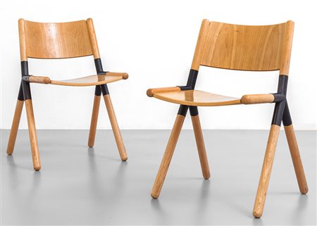 MAURO PASQUINELLI <br>Due sedie 'Nodo' per 