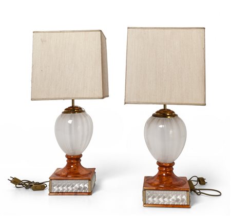 TOMMASO BARBI <br>Due lampade da tavolo, anni 