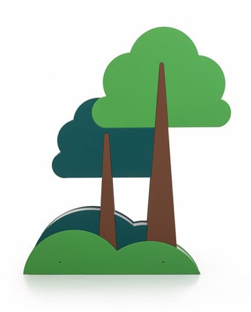 UNA STRUTTURA LUMINOSA, anni '80. <br>Legno 