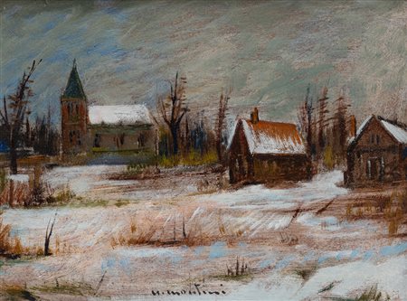 UMBERTO MONTINI (1897-1978) - Inverno in Olanda 