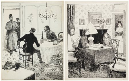 FERNAND FAU (1858-1917) - Lotto unico composto da 2 opere