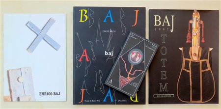 ENRICO BAJ – Lotto unico di 4 cataloghi