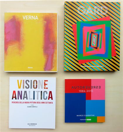 PITTURA ANALITICA E ANICONICA (VERNA, VISIONE ANALITICA, GARD, CASENTINI) – Lotto unico di 4 cataloghi