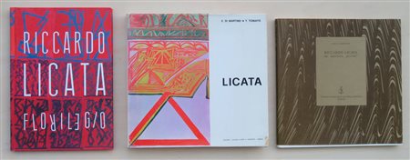 RICCARDO LICATA - Lotto unico di 3 cataloghi