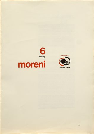 MATTIA MORENI, Cartella N° 6 litografie