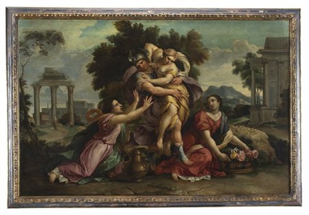 Scuola bolognese del secolo XVIII

Mercurio rapisce Psiche
Olio su tela, cm 93,