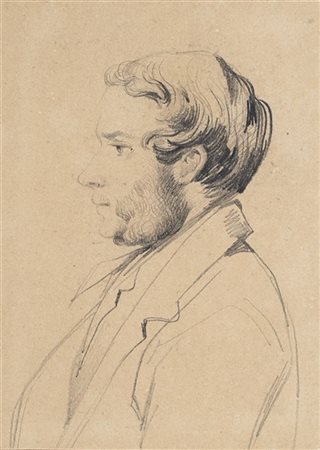 Gonsalvo Carelli Ritratti
Sette disegni a matita su carta controfondata, mm 143x