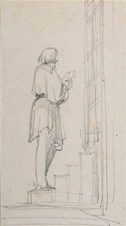 Gonsalvo Carelli Scene con figure
Sette disegni a matita su carta controfondata,