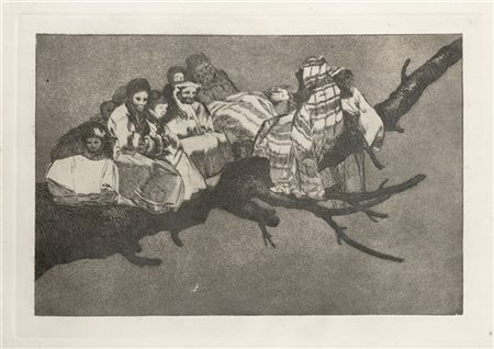 Francisco Josè Goya y Lucientes Disparate ridiculo, della serie Los Proverbios
A