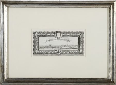 Francois Collignon Frontespizio con veduta di Firenze per la serie Diverse vedut