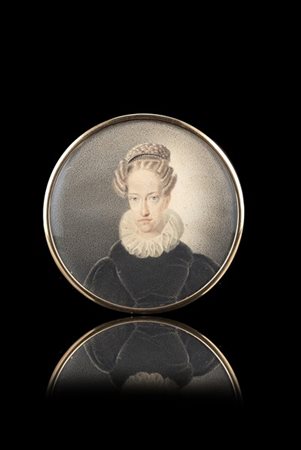 Scuola austriaca, secolo XIX, ambito di Moritz Michael Daffinger "Ritratto di M