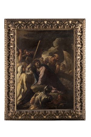Luca Giordano (attr.)

Cristo incontra Santa Veronica sulla via del Calvario
Oli