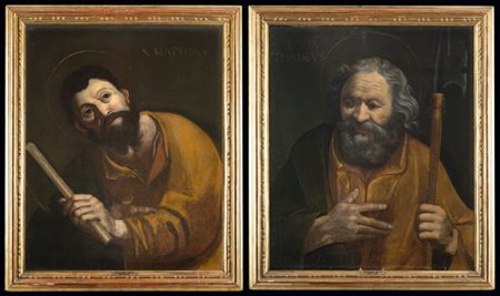 Scuola lombarda del secolo XVII

San Mattia; San Taddeo
Coppia di dipinti ad ol
