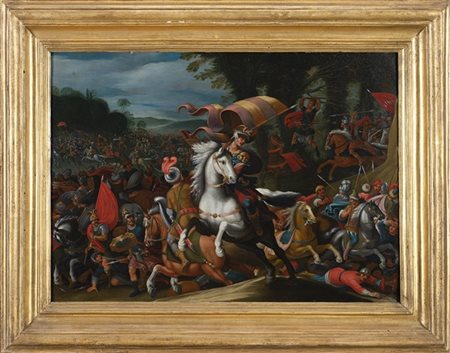 Cerchia di Antonio Tempesta, secolo XVII

Scena di battaglia
Olio su rame, cm 4