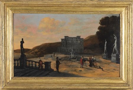 Artista fiammingo attivo a Roma nel secolo XVII

Veduta capricciosa con il Casi