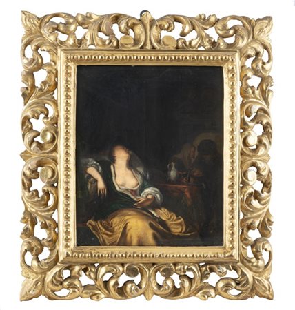 Ignoto del secolo XIX, da Frans Van Mieris il Vecchio

Cortigiana dormiente
Oli