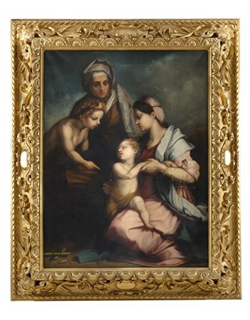 Ignoto del secolo XIX, da Andrea del Sarto

Madonna con Bambino, San Giovannino