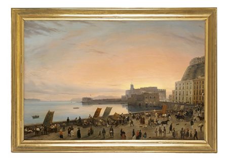 Scuola napoletana del XIX Secolo

"Scorcio di Napoli con Castel dell'Ovo sullo