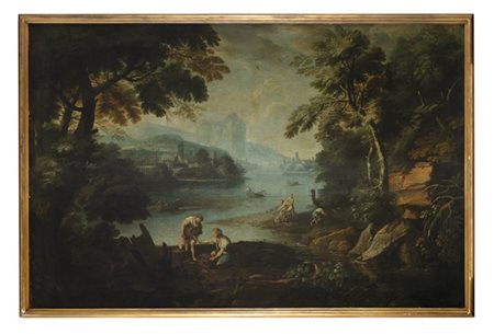 Scuola dell'Italia settentrionale, fine del secolo XVII

Paesaggio con pescator