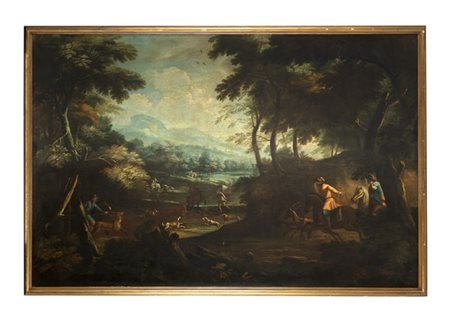 Scuola dell'Italia settentrionale, fine del secolo XVII

Caccia al cervo
Olio s