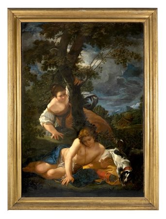 Benedetto Luti (attr.)

Narciso e Eco
Olio su tela, cm 186x131
Etichetta al vers