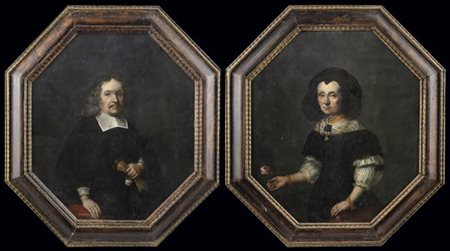 Scuola fiamminga del secolo XVII

Ritratto di gentiluomo; Ritratto di gentildon