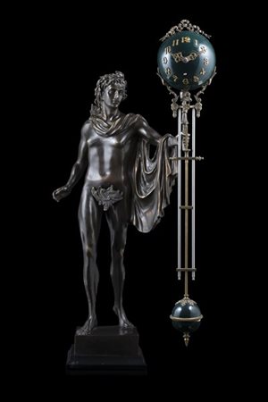 ANONIMO
Orologio misterioso oscillante formato da una scultura in bronzo che so