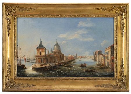 Scuola del secolo XIX

Venezia, veduta della Punta della Dogana
Olio su tela, c