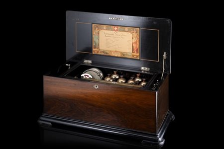 PAILLARD, VAUCHER, FILS
Scatola musicale modello "Sublimette piccolo Zither" in