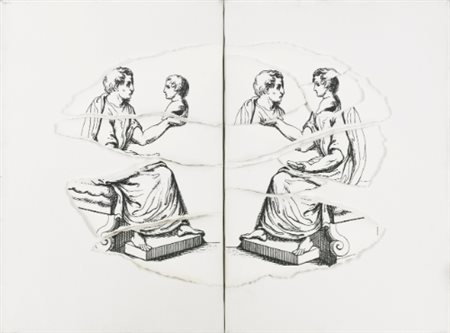 GIULIO PAOLINI 1940 SENZA TITOLO signed and dated 1977 on the reverse,...