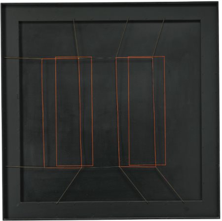 GIANNI COLOMBO 1937-1993 SPAZIO ELASTICO - DUE DOPPI RETTANGOLI signed,...