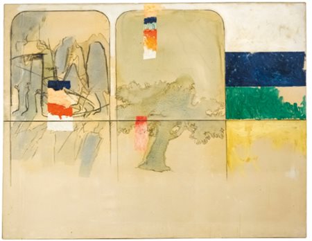 MARIO SCHIFANO 1934 - 1998 SENZA TITOLO signed and dated 69 on the reverse,...